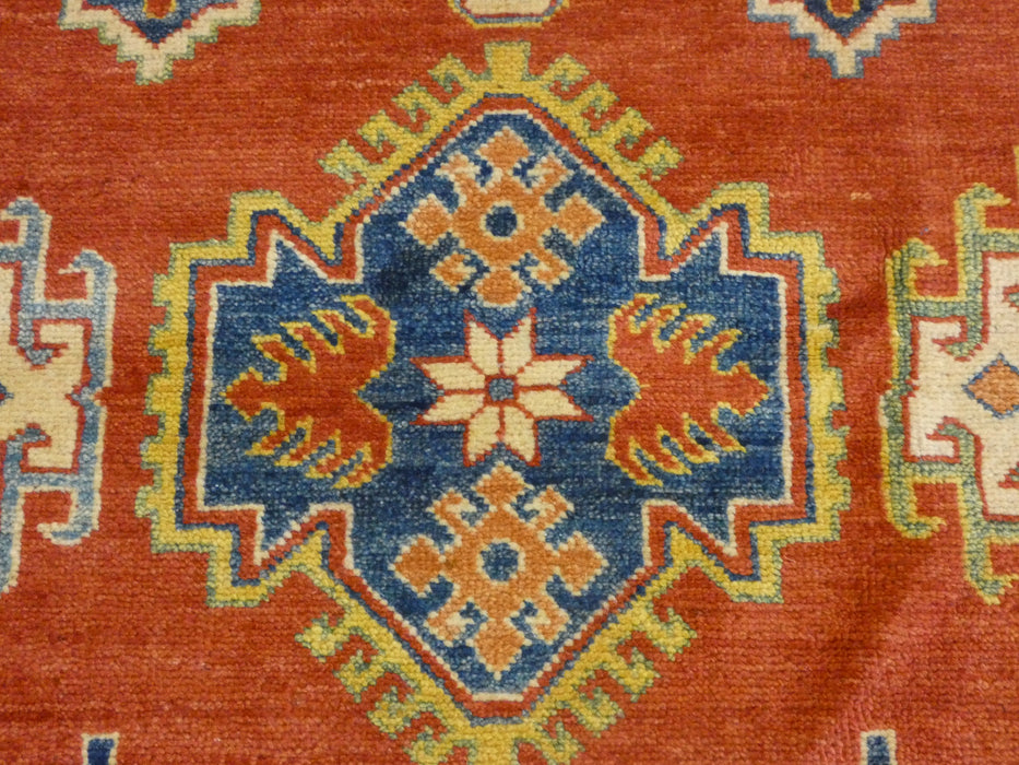 Afghan Hand Knotted Kazak Rug Size: 252 x 384cm - Rugs Direct