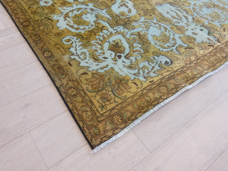 Persian Hand Knotted Vintage Overdyed Rug Size: 219 x 326cm - Rugs Direct