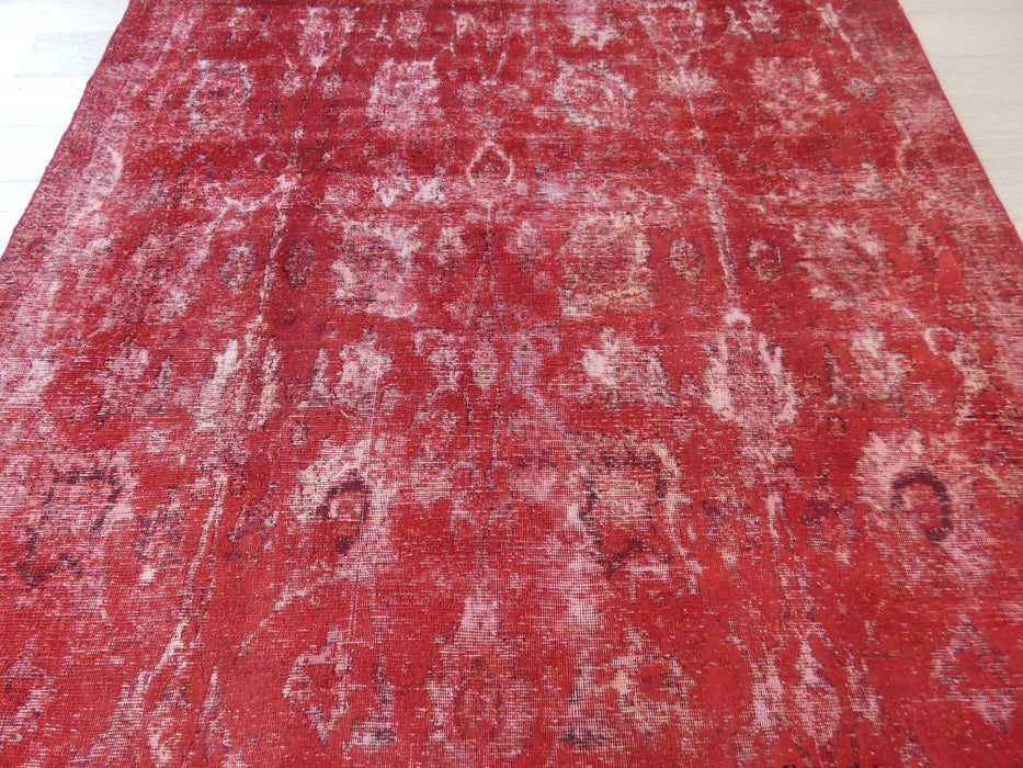 Persian Hand Knotted Vintage Overdyed Rug Size: 215 x 293cm - Rugs Direct