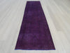 Persian Hand Knotted Vintage Overdyed Hallway Runner Size: 99 x 326cm - Rugs Direct