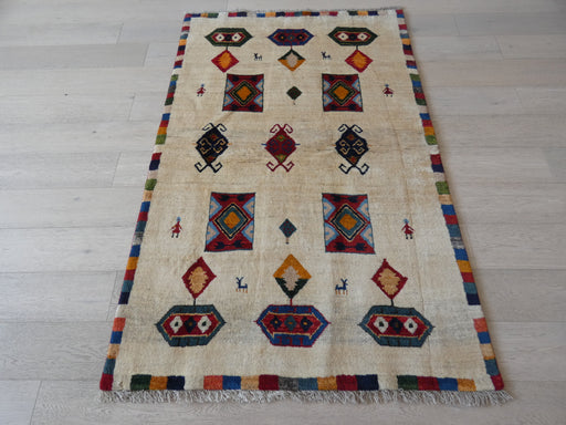 Authentic Persian Hand Knotted Gabbeh Rug Size: 130 x 195cm - Rugs Direct