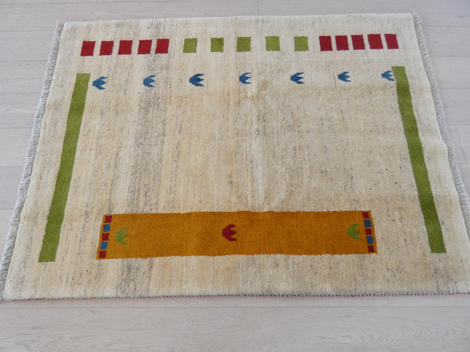 Authentic Persian Hand Knotted Gabbeh Rug Size: 134 x 178cm - Rugs Direct