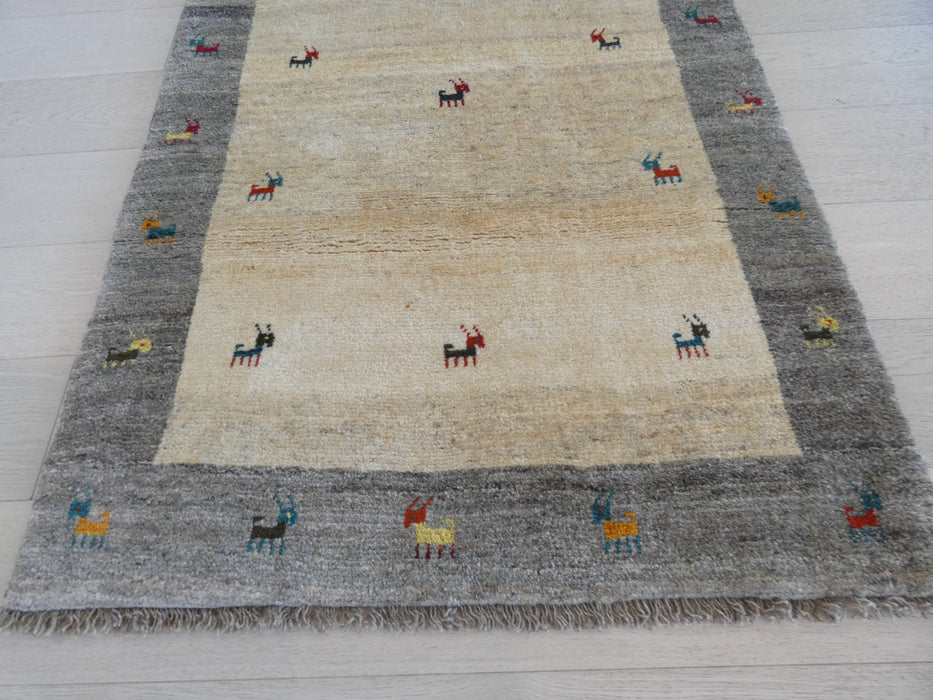 Authentic Persian Hand Knotted Gabbeh Rug Size:100 x 147cm - Rugs Direct