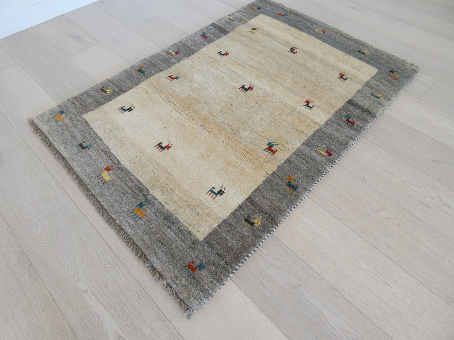 Authentic Persian Hand Knotted Gabbeh Rug Size:100 x 147cm - Rugs Direct