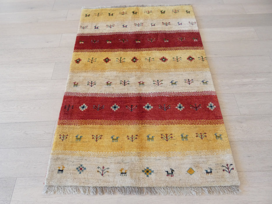 Authentic Persian Hand Knotted Gabbeh Rug Size: 120 x 175cm - Rugs Direct