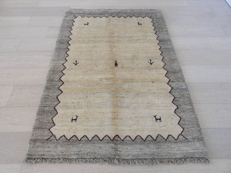 Authentic Persian Hand Knotted Gabbeh Rug Size:115 x 158cm - Rugs Direct