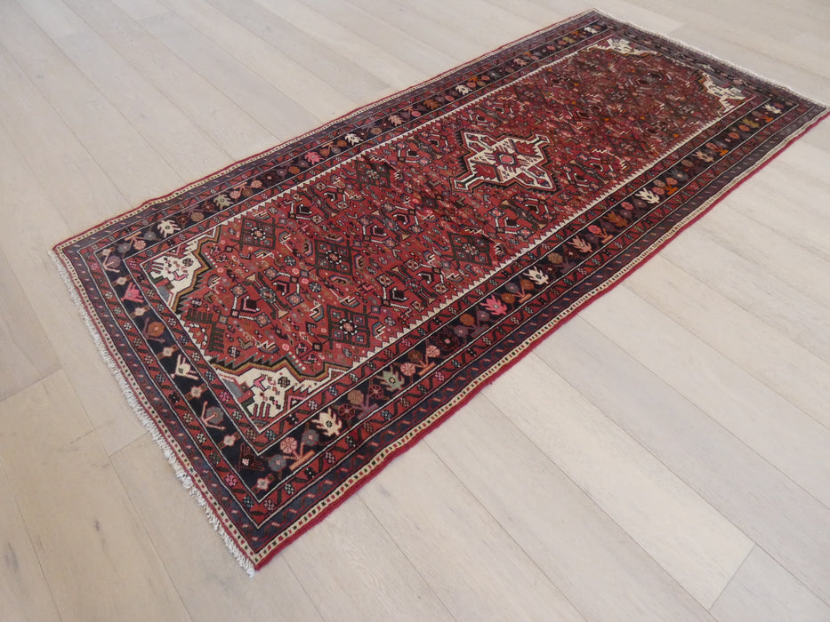 Persian Hand Knotted Hamadan Hallway Runner Size: 123 x 269cm - Rugs Direct