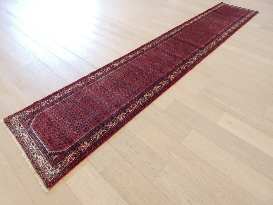 Persian Hand Knotted Sarouk Hallway Runner Size: 78 x 447cm - Rugs Direct