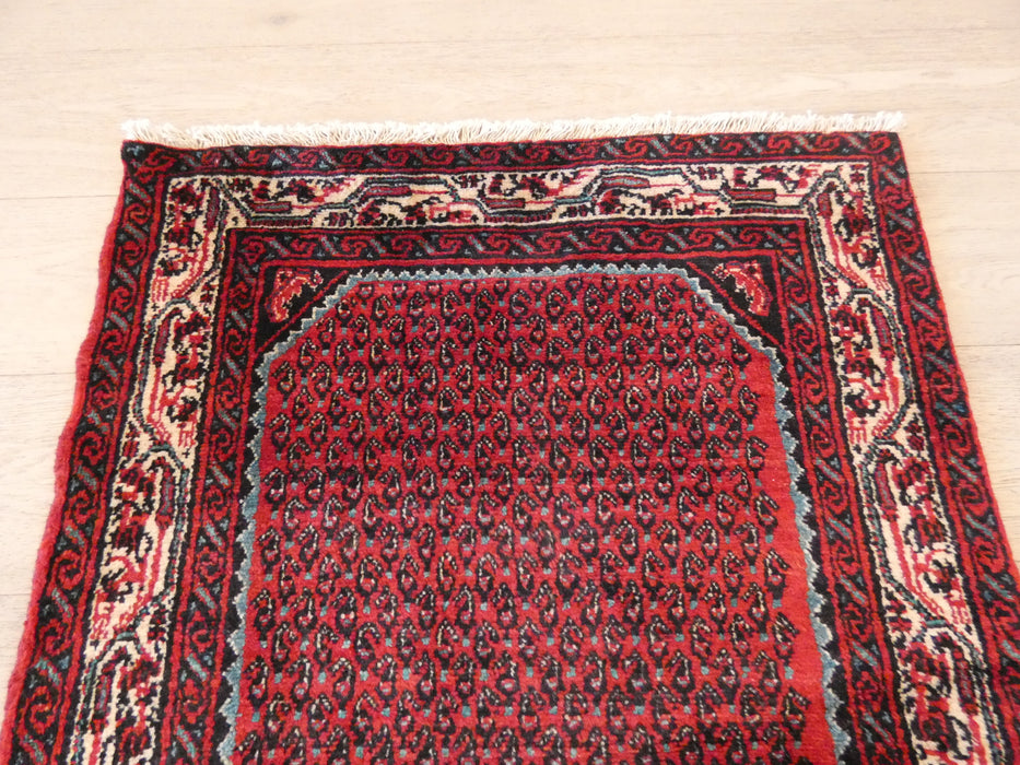 Persian Hand Knotted Sarouk Hallway Runner Size: 78 x 447cm - Rugs Direct