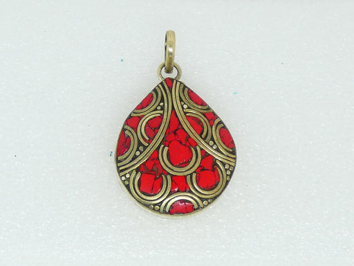 Nepalese Necklace Pendant, Handmade and Traditional - Rugs Direct