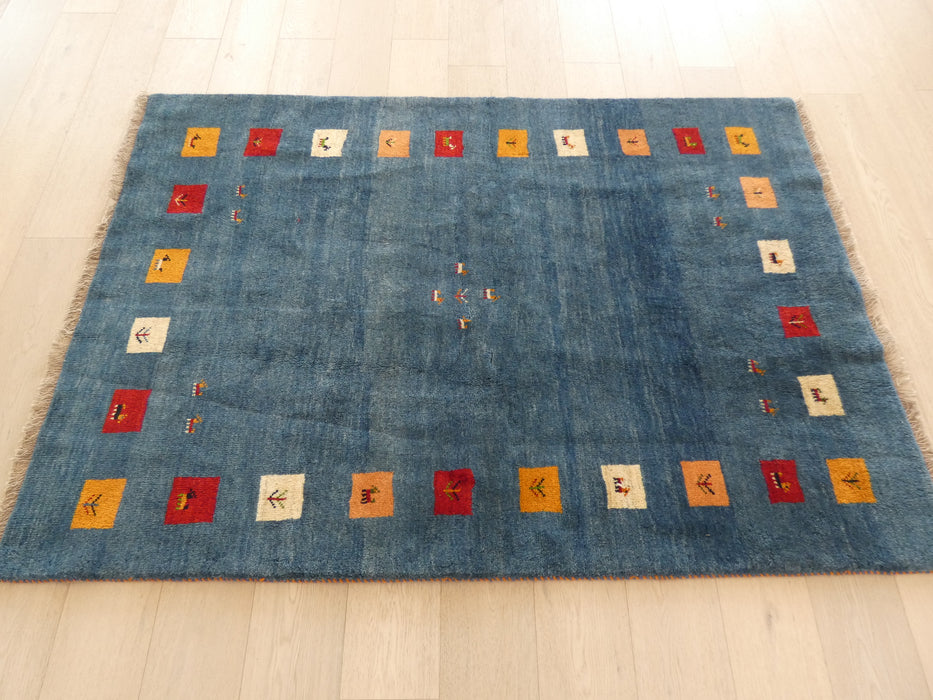 Authentic Persian Hand Knotted Gabbeh Rug Size: 141 x 198cm - Rugs Direct