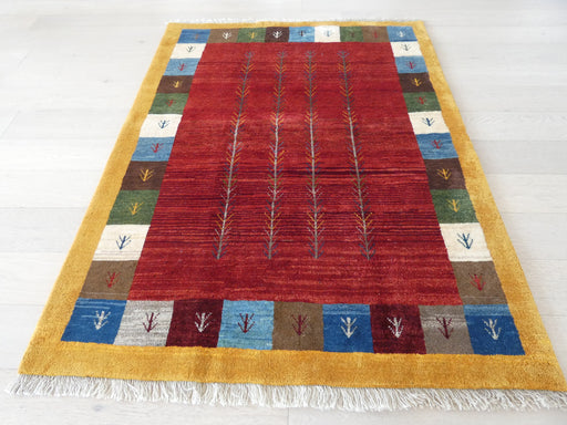 Authentic Persian Hand Knotted Gabbeh Rug Size: 153 x 193cm - Rugs Direct