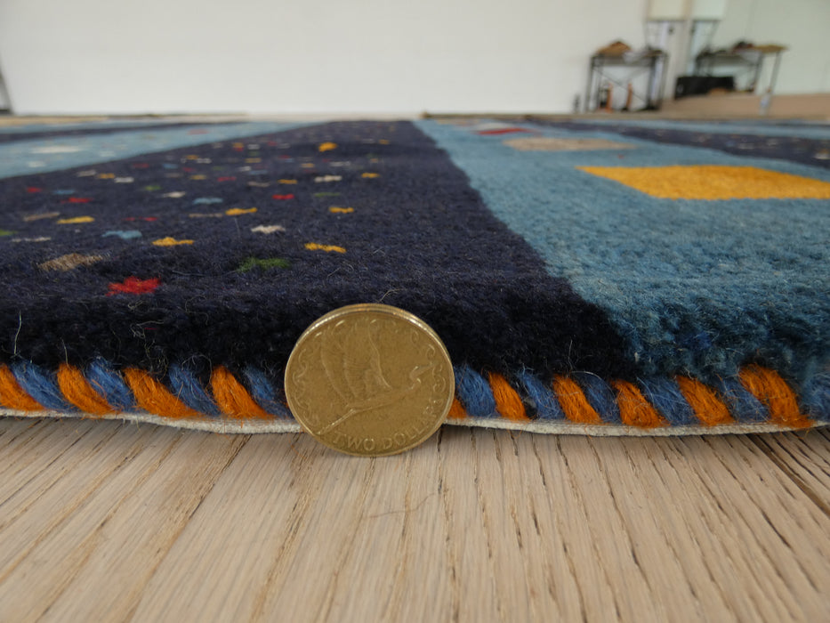 Authentic Persian Hand Knotted Gabbeh Rug Size: 223 x 165cm - Rugs Direct