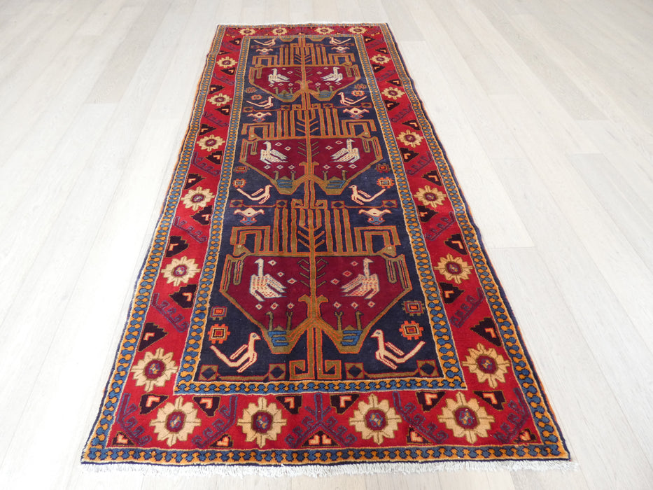 Persian Hand Knotted Meshkin Hallway Runner Rug Size: 128 x 290cm - Rugs Direct