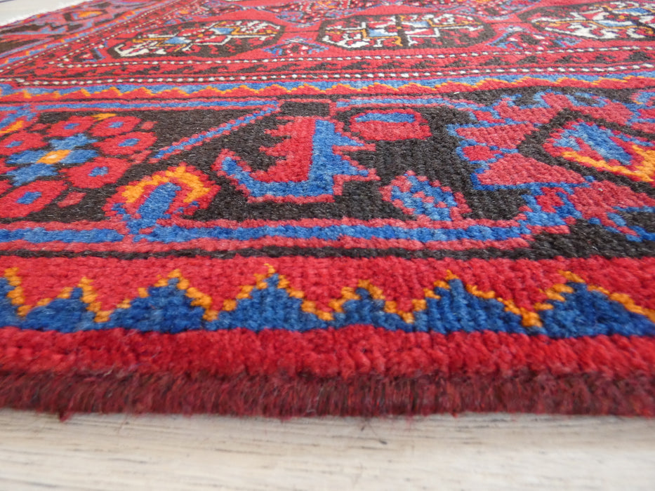 Persian Hand Knotted Turkman Runner Size: 300 x 105cm - Rugs Direct