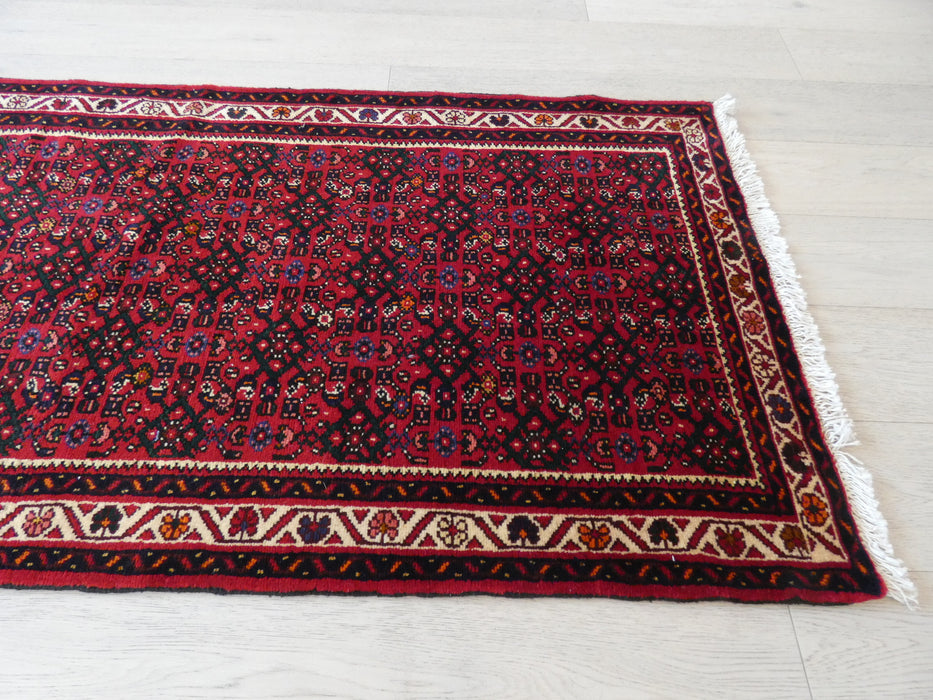 Persian Hand Knotted Hamadan Hallway Runner Size: 87 x 605cm - Rugs Direct