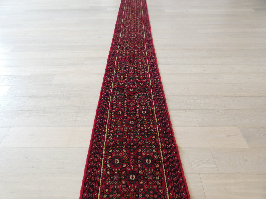 Persian Hand Knotted Hamadan Hallway Runner Size: 66 x 587cm - Rugs Direct