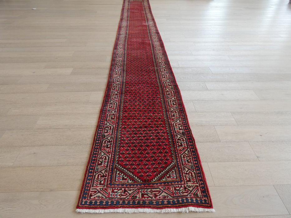 Persian Hand Made Boteh Mir Runner Size: 85 x 660cm - Rugs Direct