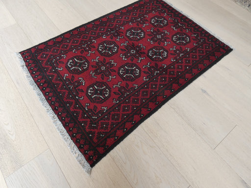 Afghan Hand Knotted Turkman Rug Size: 109 x 77cm - Rugs Direct