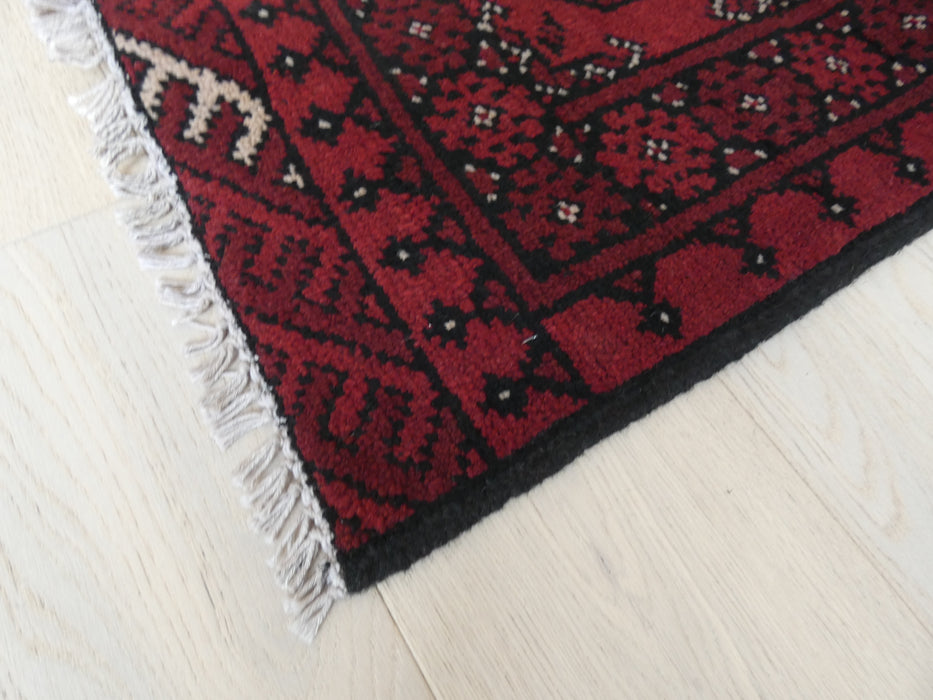 Afghan Hand Knotted Turkman Rug Size: 112 x 81cm - Rugs Direct