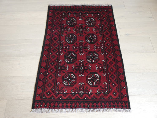 Afghan Hand Knotted Turkman Rug Size: 110 x 75cm - Rugs Direct
