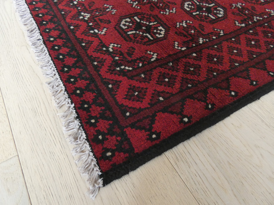 Afghan Hand Knotted Turkman Rug Size: 110 x 75cm - Rugs Direct