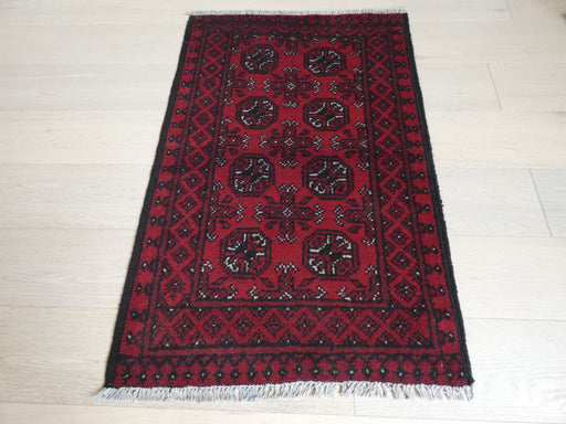 Afghan Hand Knotted Turkman Rug Size: 112 x 74cm - Rugs Direct
