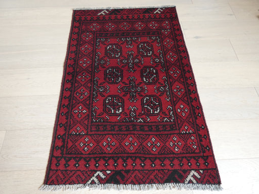 Afghan Hand Knotted Turkman Rug Size: 117 x 77cm - Rugs Direct