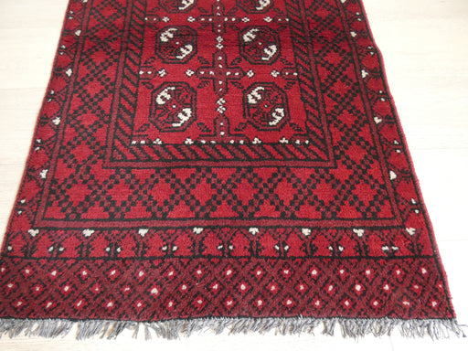 Afghan Hand Knotted Turkman Rug Size: 119 x 77cm - Rugs Direct