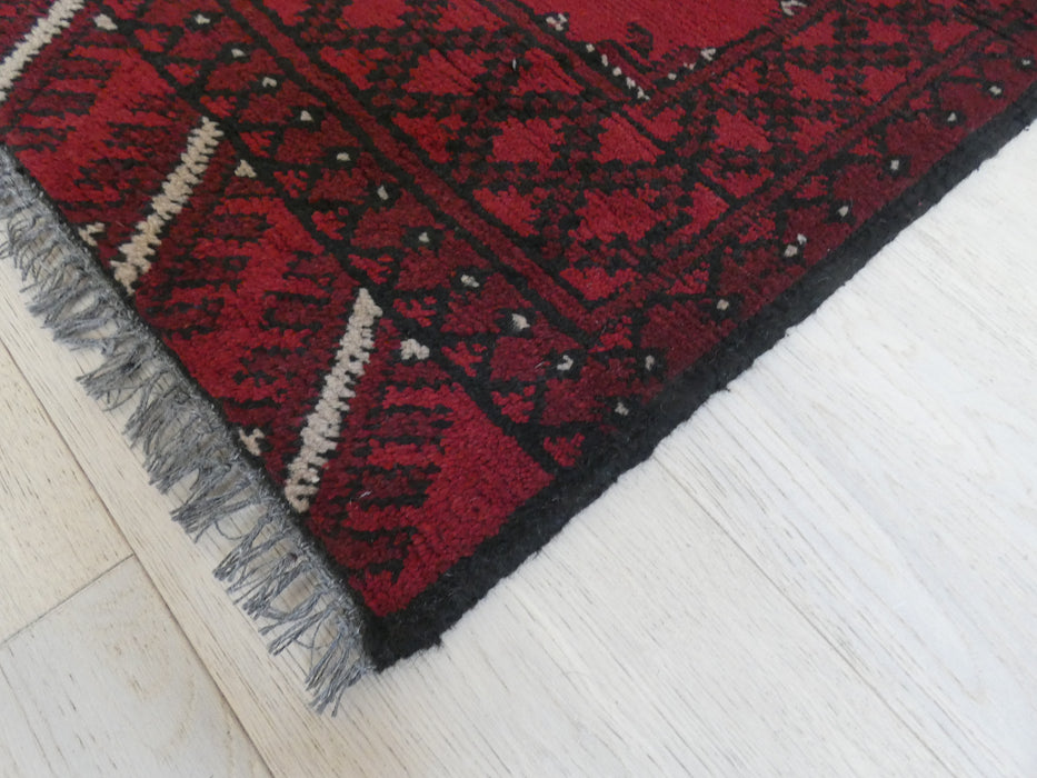 Afghan Hand Knotted Turkman Rug Size: 112 x 80cm - Rugs Direct