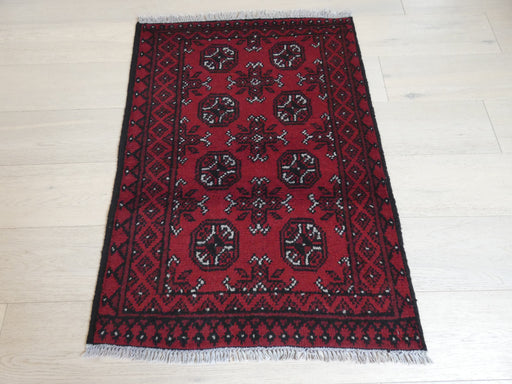 Afghan Hand Knotted Turkman Rug Size: 105 x 77cm - Rugs Direct