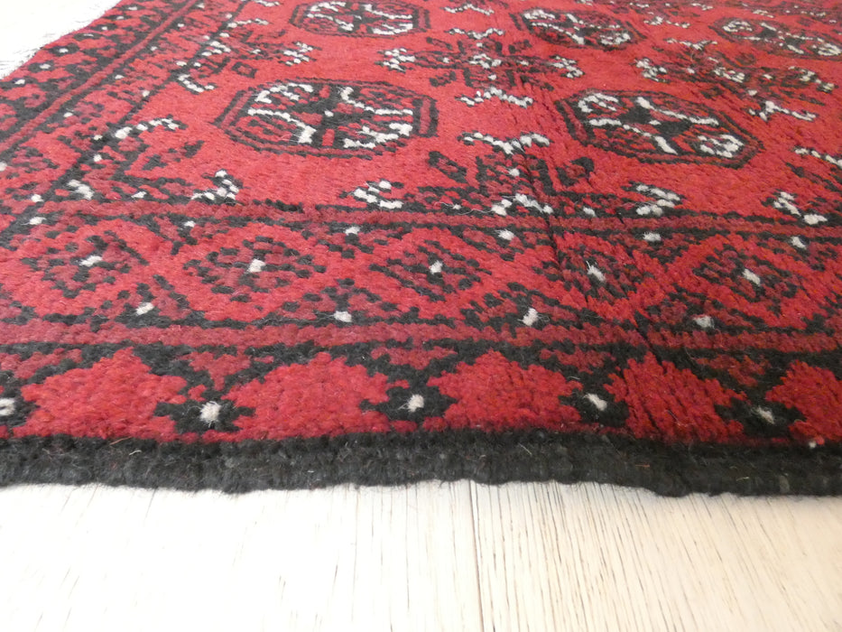 Afghan Hand Knotted Turkman Rug Size: 105 x 77cm - Rugs Direct