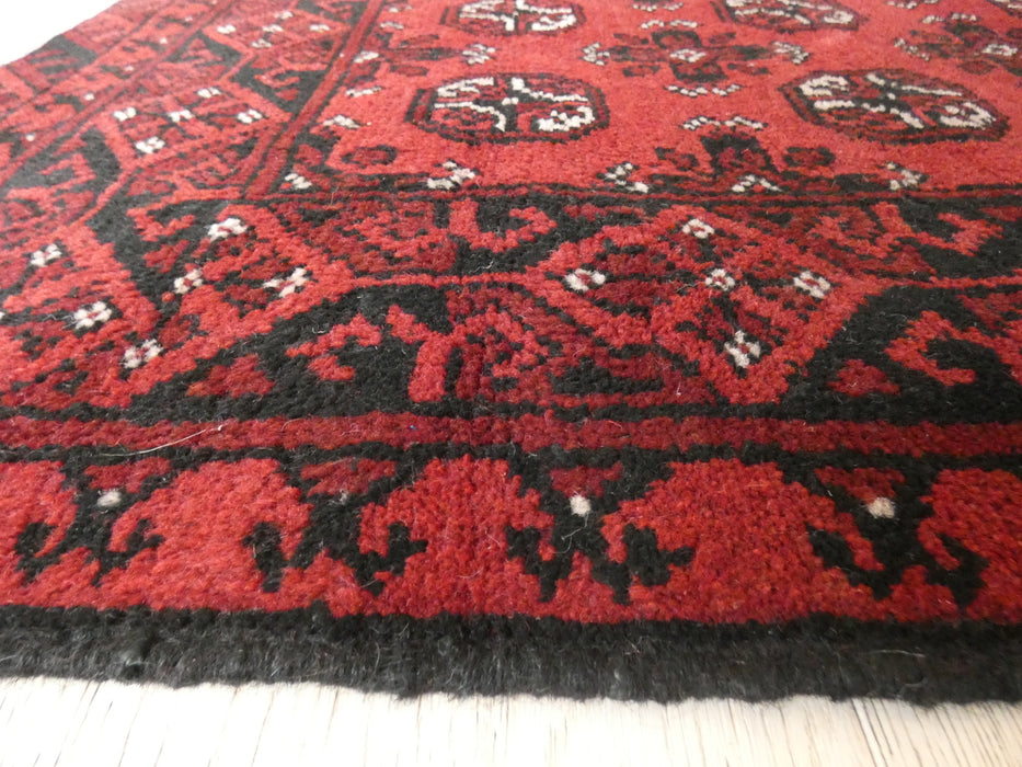 Afghan Hand Knotted Turkman Rug Size: 114 x 79cm - Rugs Direct