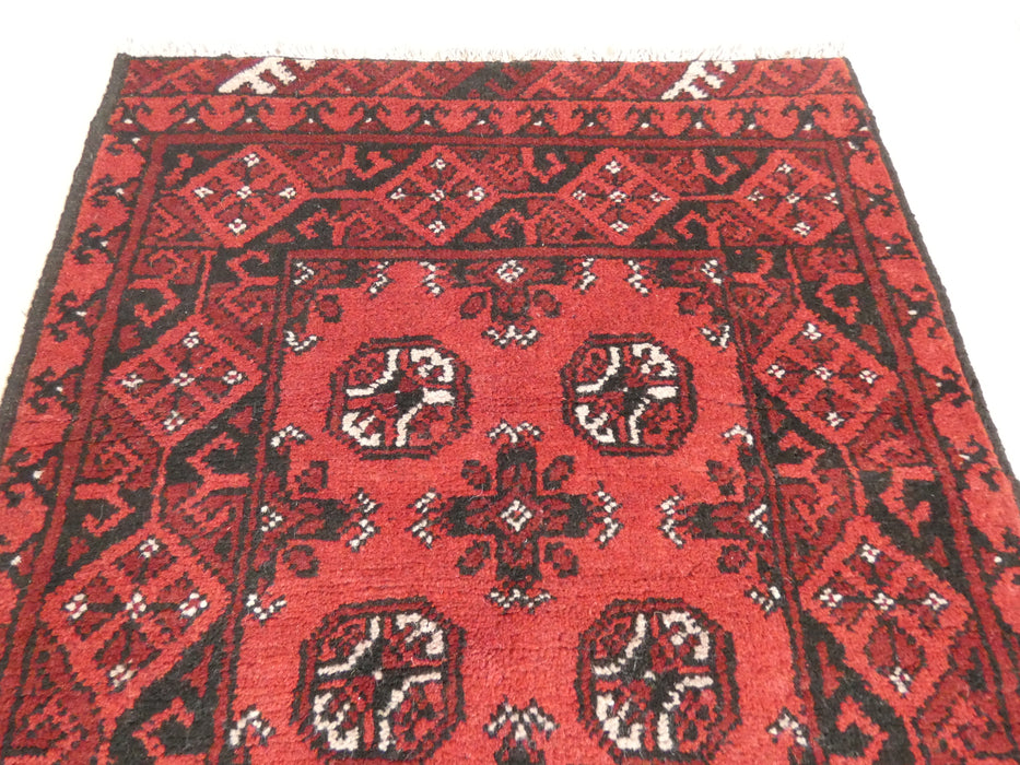Afghan Hand Knotted Turkman Rug Size: 114 x 79cm - Rugs Direct