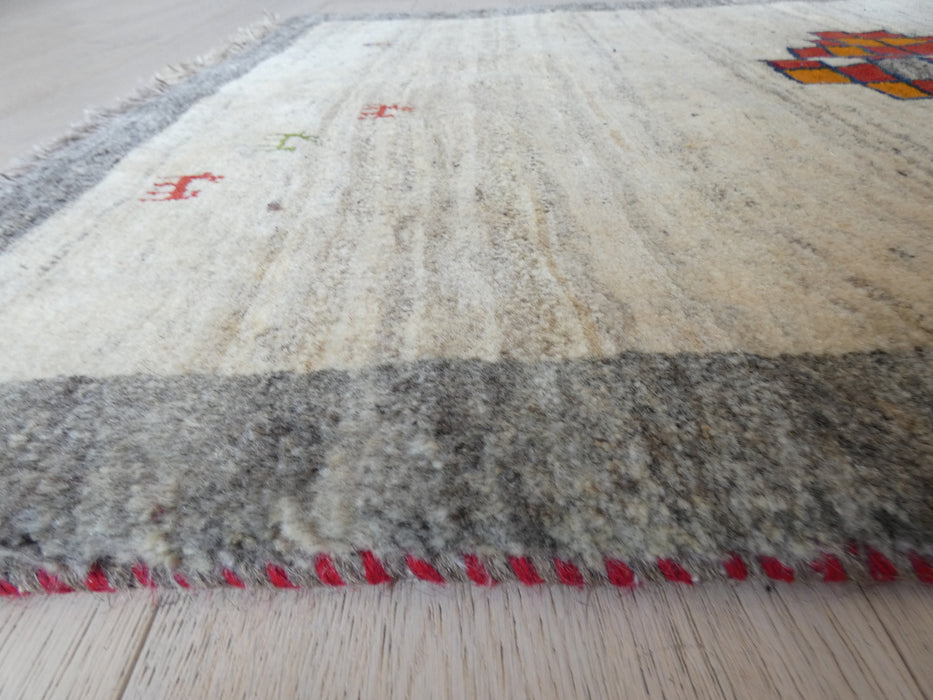 Authentic Persian Hand Knotted Gabbeh Rug Size: 147 x 97cm - Rugs Direct