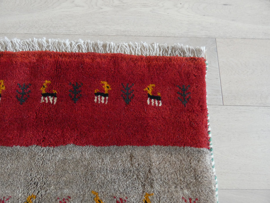 Authentic Persian Hand Knotted Gabbeh Rug Size: 120 x 87cm - Rugs Direct