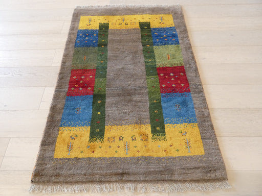 Authentic Persian Hand Knotted Gabbeh Rug Size: 106 x 155cm - Rugs Direct
