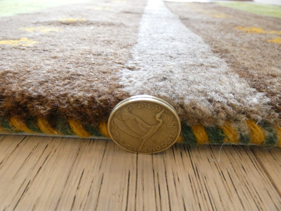 Authentic Persian Hand Knotted Gabbeh Rug Size: 116 x 80cm - Rugs Direct