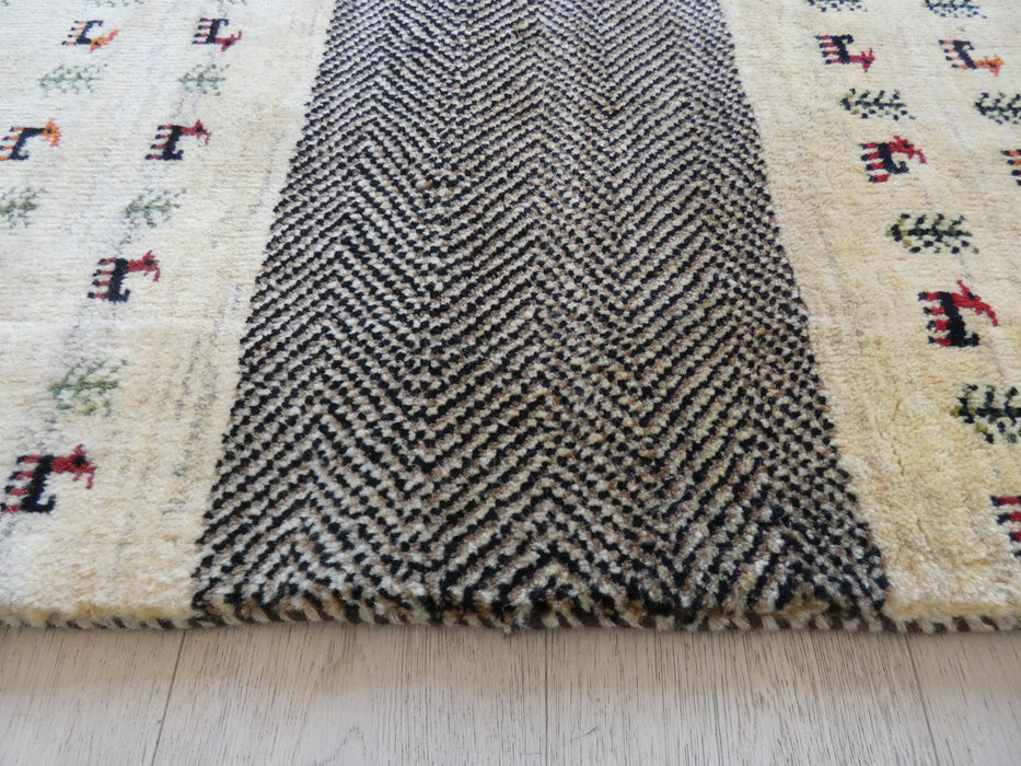 Authentic Persian Hand Knotted Gabbeh Rug Size: 120 x 82cm - Rugs Direct