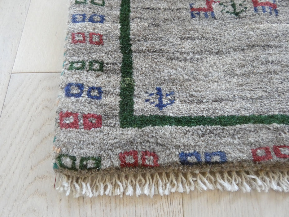 Hand Knotted Gabbeh Rug Size: 40 x 40 cm - Rugs Direct