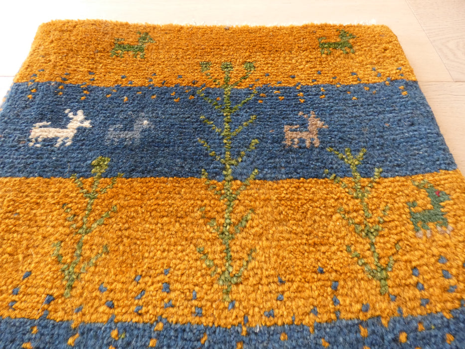 Hand Knotted Gabbeh Rug Size: 43 x 43 cm - Rugs Direct