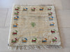 Hand Knotted Gabbeh Rug Size: 40 x 35 cm - Rugs Direct