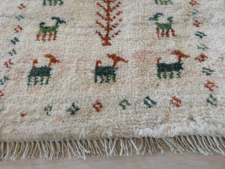 Hand Knotted Gabbeh Rug Size: 37 x 40 cm - Rugs Direct