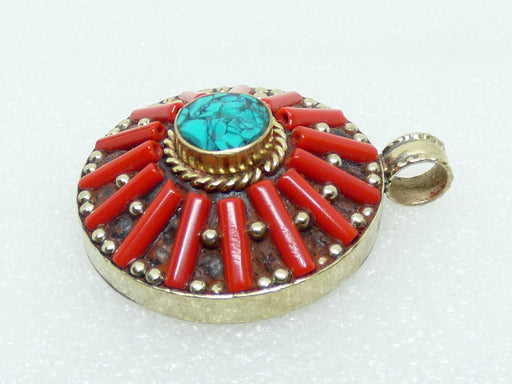 Nepalese Necklace Pendant, Handmade and Traditional - Rugs Direct