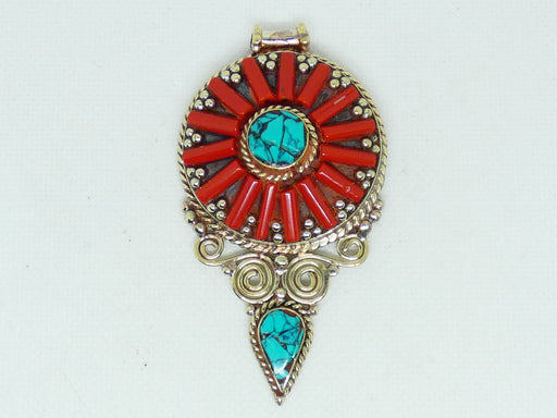 Nepalese Necklace Pendant, Handmade and Traditional - Rugs Direct