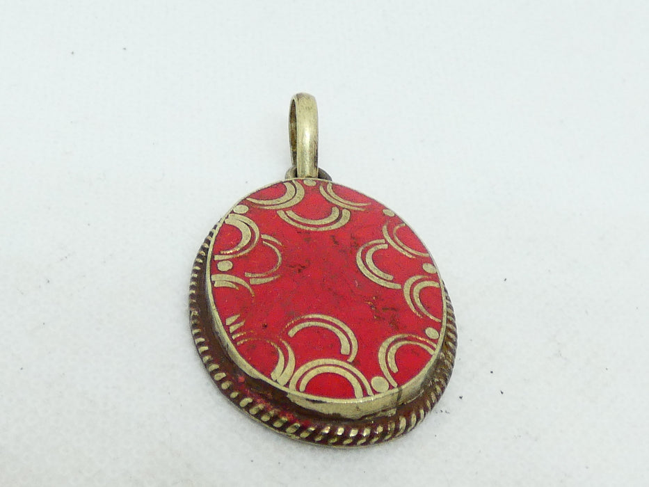 Nepalese Necklace Pendant, Handmade and Traditional - Rugs Direct