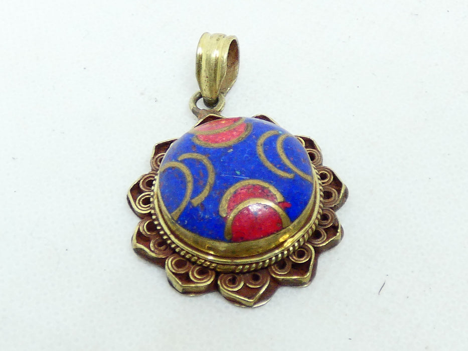 Nepalese Necklace Pendant, Handmade and Traditional - Rugs Direct