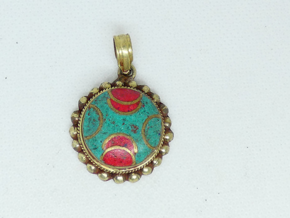 Nepalese Necklace Pendant, Handmade and Traditional - Rugs Direct