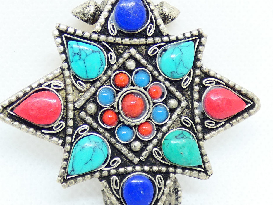 Nepalese Necklace Pendant, Handmade and Traditional - Rugs Direct