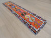 Vintage Hand Knotted Anatolian Turkish Hallway Runner Size: 393 x 88cm - Rugs Direct